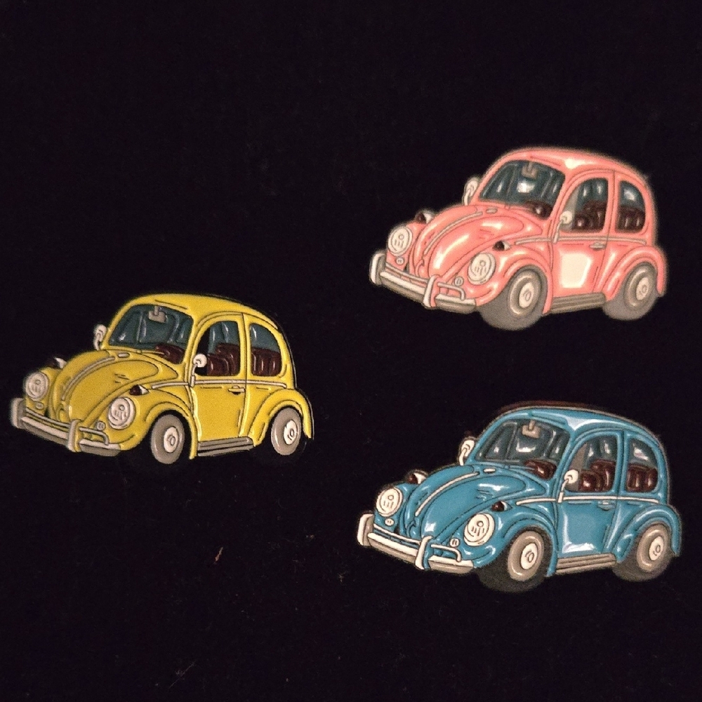 Source Unknown Colorful Car Brooch Set - Picture 3 of 7